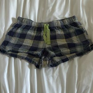 plaid pj shorts
